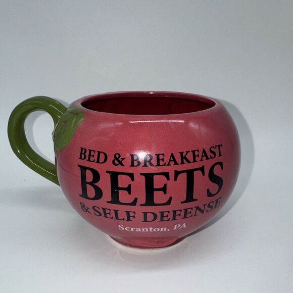 The Office Dwight Schrute Farms Red Beet Coffee Mug Cup Scranton Pennsylvania - Picture 4 of 10